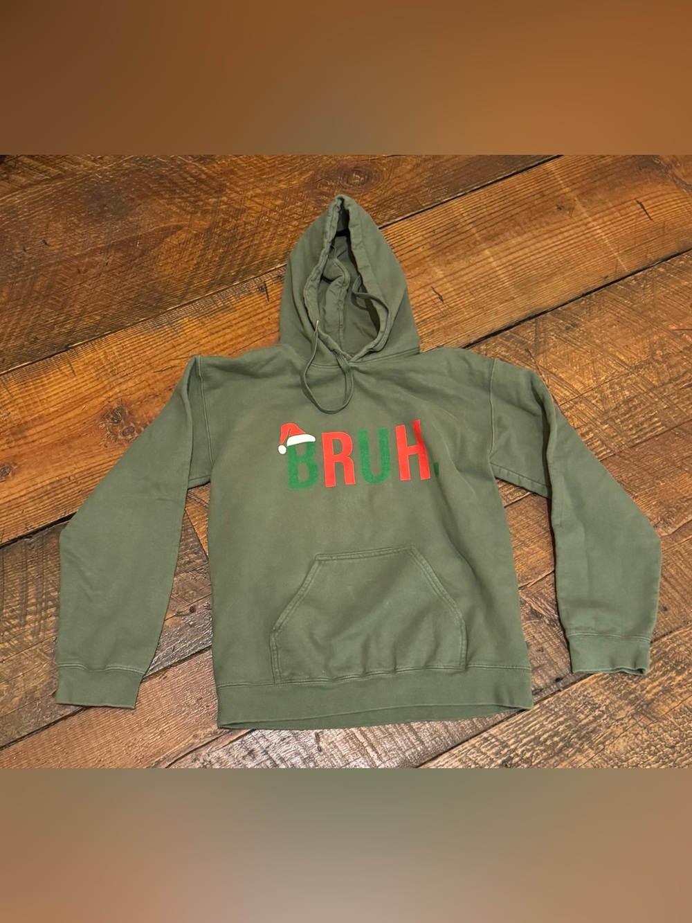 Holiday “BRUH” Hoodie Sz Small - Picture 2 of 2